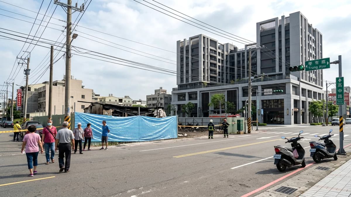 Hỏa hoạn tại khu đất vàng đối diện Trung Hữu Đài Trung: Nhắc lại vết sẹo 921 và vấn đề pháp lý kéo dài