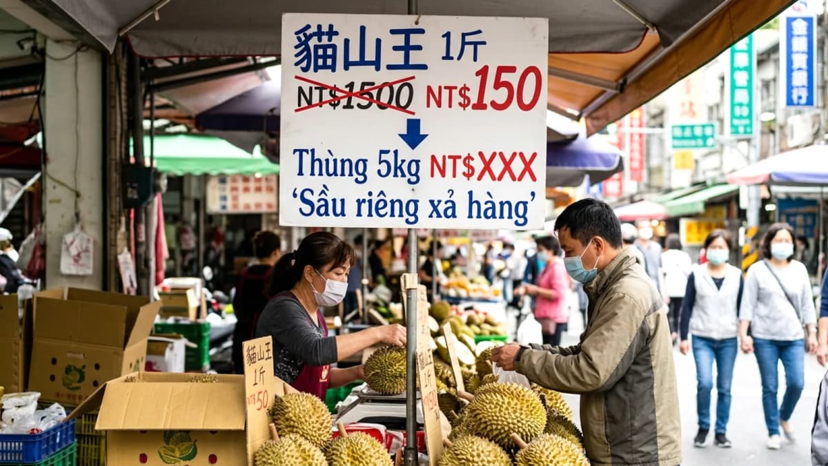 Thị trường sầu riêng Malaysia: Giá 'mèo vương' lao dốc 90% do cung vượt cầu